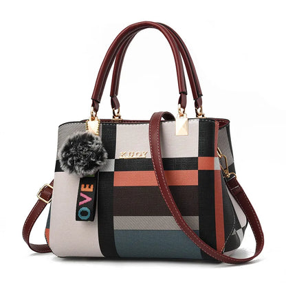 PU Leather Crossbody Handbag For Women With Zipper - Smarsty