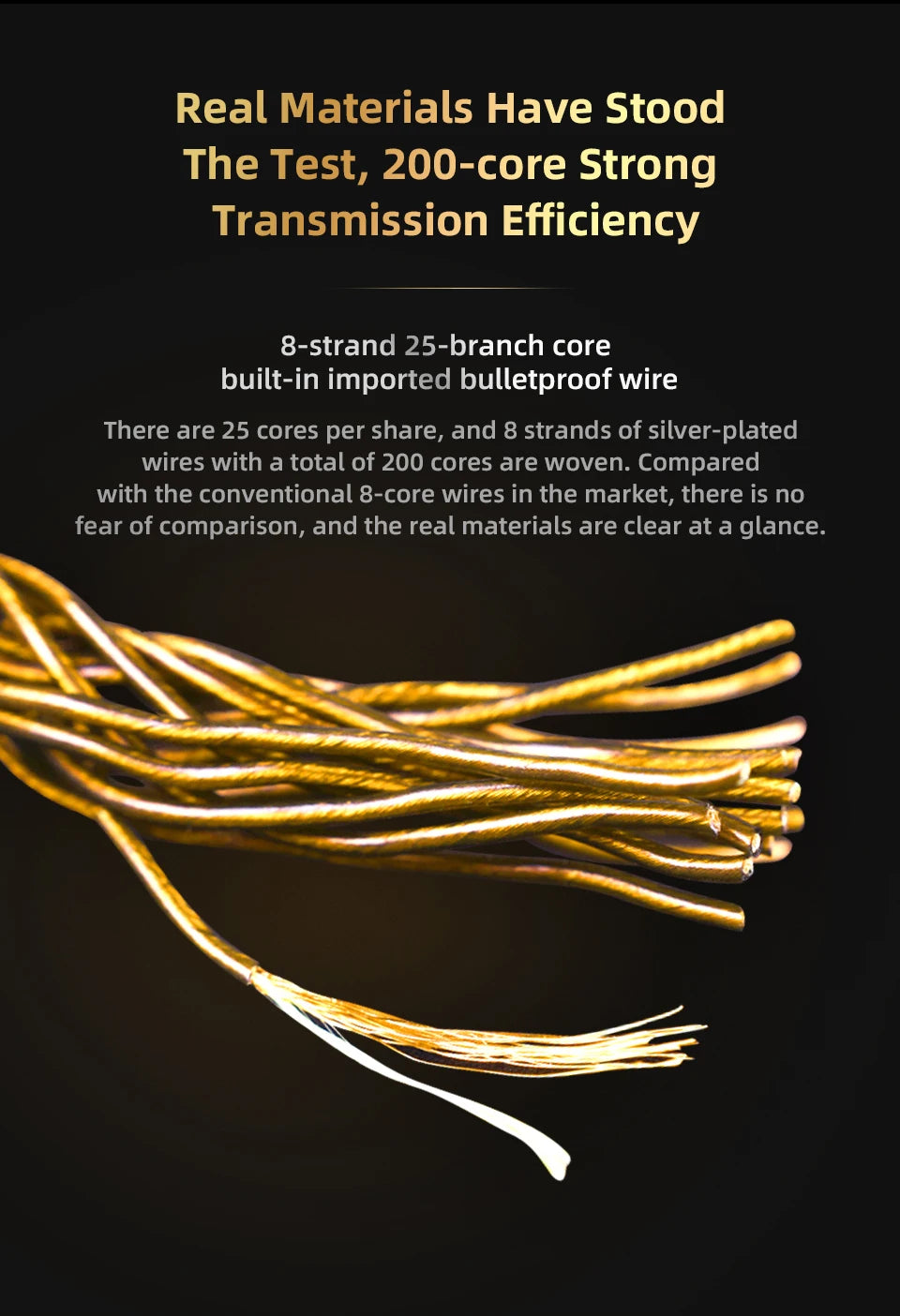 QKZ T1 HiFi Earphone Upgrade Cable with MMCX Connector - Smarsty