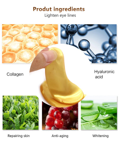 Crystal Collagen Gold Eye Masks for Dark Circles - Smarsty