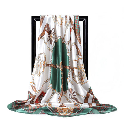 Luxury Silk Satin Hijab Scarf For Women Square Shawl - Smarsty