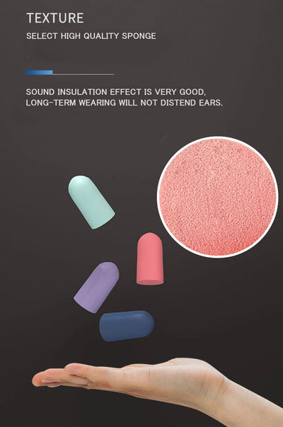 Ear Plugs Earplugs Noise Reduction Ear Plug Foam Oordopjes Slapen Sleep Anti Noise Reduction Music Cancelling Insulation Earplug - Smarsty