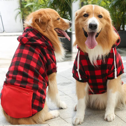 Reversible Plaid Dog Winter Coat for Comfort and Warmth - Smarsty