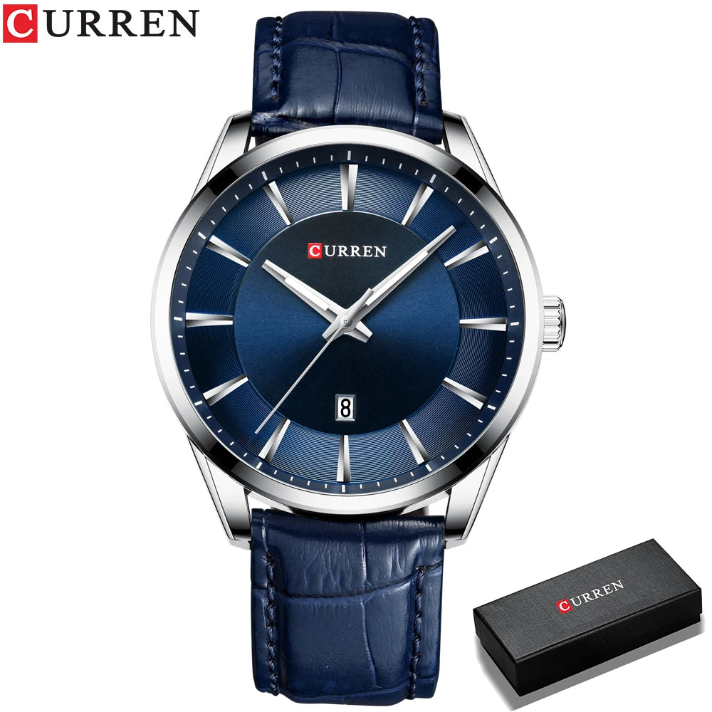 CURREN Luxury Quartz Watch for Men with Leather Strap - Smarsty