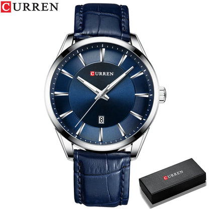 CURREN Luxury Quartz Watch for Men with Leather Strap - Smarsty