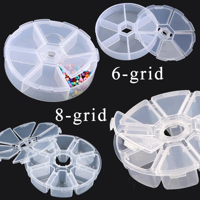 Transparent Jewelry Storage Box with Adjustable Compartments - Smarsty