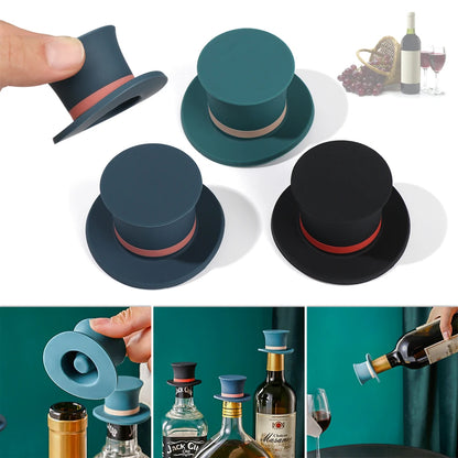 Silicone Wine Bottle Stopper with Vacuum Seal Feature - Smarsty