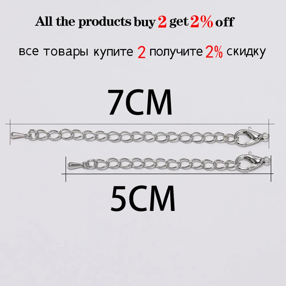 10pcs Extension Chains With Lobster Clasps Adjustable - Smarsty