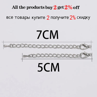 10pcs Extension Chains With Lobster Clasps Adjustable - Smarsty