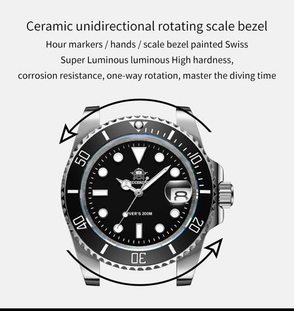 Addiesdive Waterproof Stainless Steel Quartz Watch for Men - Smarsty