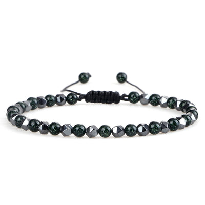 Adjustable Lava Stone Beaded Bracelet for Chakra Healing - Smarsty