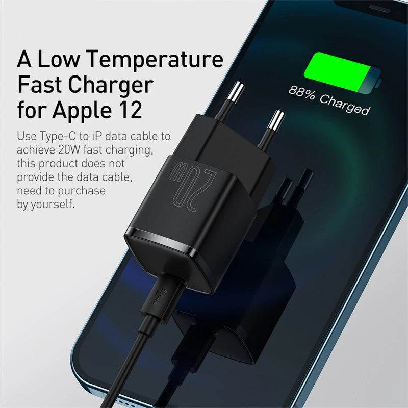 20W USB Type C Charger PD Fast Charge Portable Compact - Smarsty