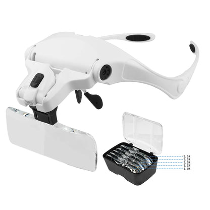 Illuminated Magnifying Glasses with Adjustable LED Lights - Smarsty