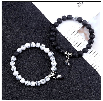 Natural Stone Couple Bracelets Set for Friendship - Smarsty