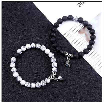 Natural Stone Couple Bracelets Set for Friendship - Smarsty