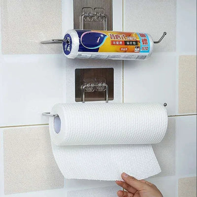 1/2pcs Hanging Toilet Paper Holder Roll Paper Holder Bathroom Towel Rack Stand Kitchen Stand Paper Rack Home Storage Racks by Smarsty