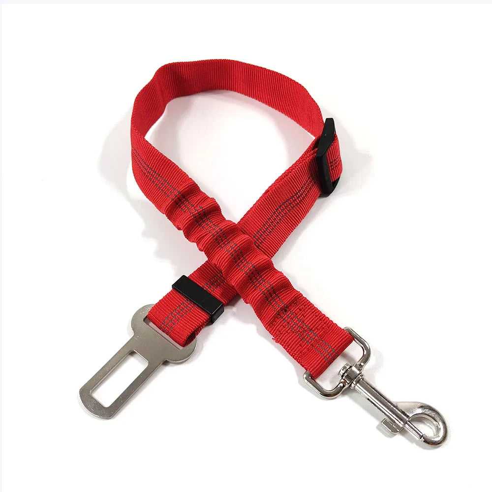 Adjustable Dog Car Seat Belt Harness with Reflective Cushioning - Smarsty