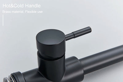 Black Kitchen Faucet with Pull Out Spray Versatile Hot and Cold Water - Smarsty