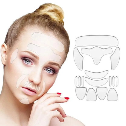 16pcs Reusable Silicone Wrinkle Removal Patches for Skin Care - Smarsty