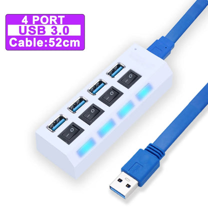 USB Hub 3.0 With Power Switch 7 Port Expansion Pro