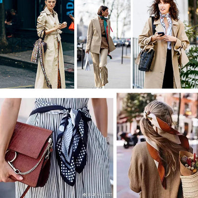 Luxury Silk Satin Scarf for Women with Sun Protection - Smarsty