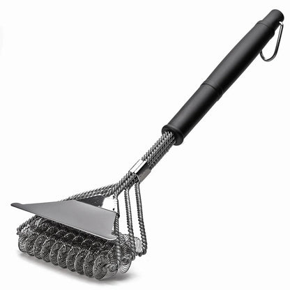 Bristle Free Grill Brush Rust Resistant Stainless Steel - Smarsty