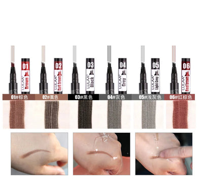 4D Microblading Eyebrow Pen Long Lasting Waterproof Formula - Smarsty
