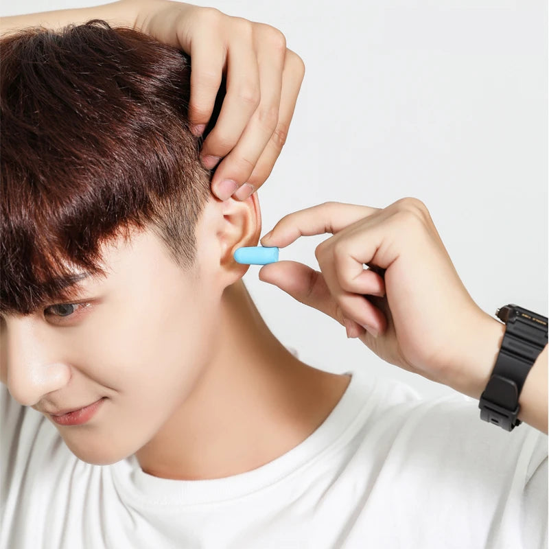 Ear Plugs Earplugs Noise Reduction Ear Plug Foam Oordopjes Slapen Sleep Anti Noise Reduction Music Cancelling Insulation Earplug - Smarsty