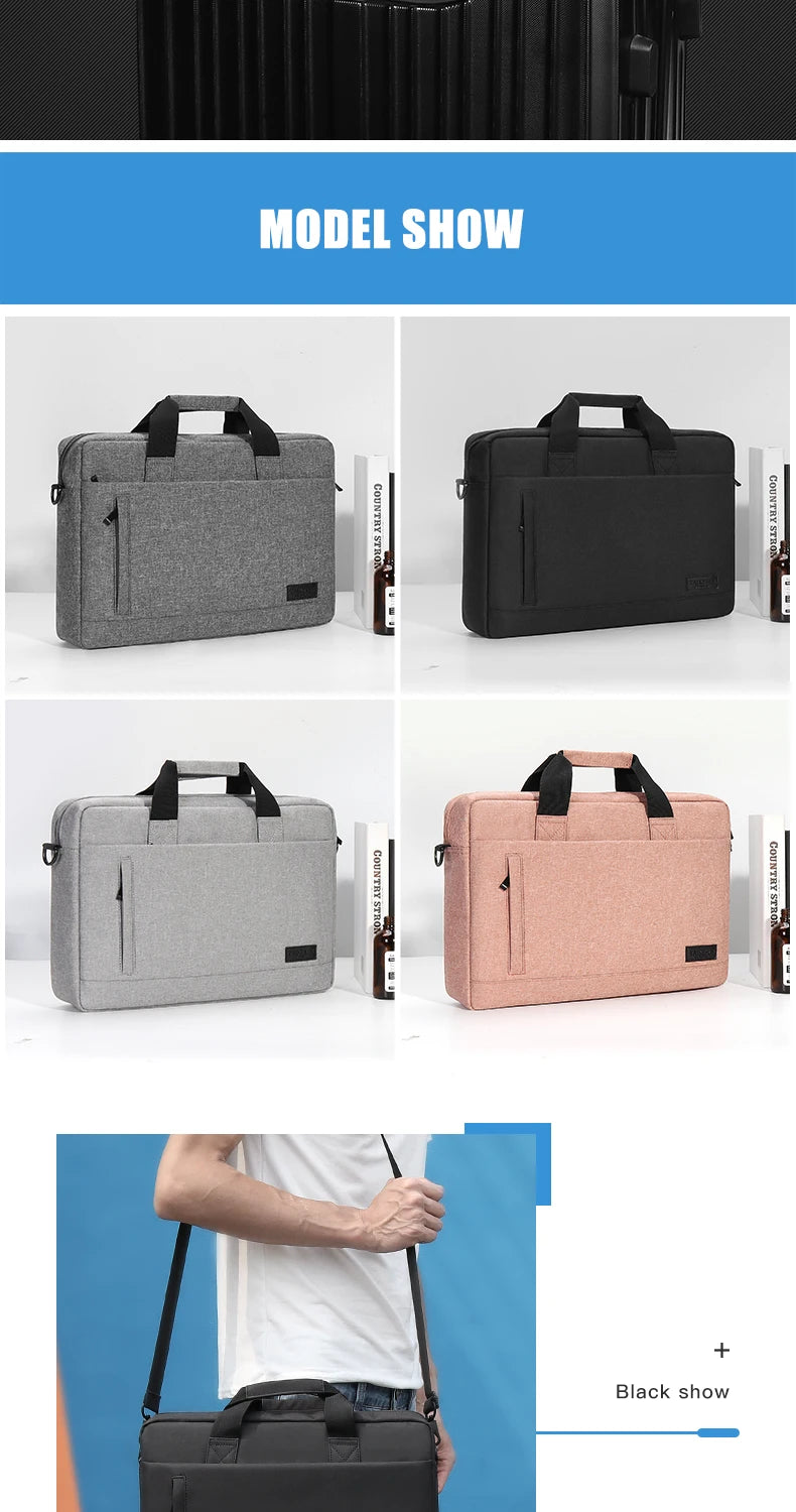 Durable Canvas Laptop Sleeve Case With Zipper Closure