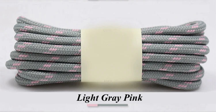 1Pair outdoor sport round shoelaces for boots hiking slip rope shoe laces sneakers shoelace strings100/120/140/160CM 19 Colors