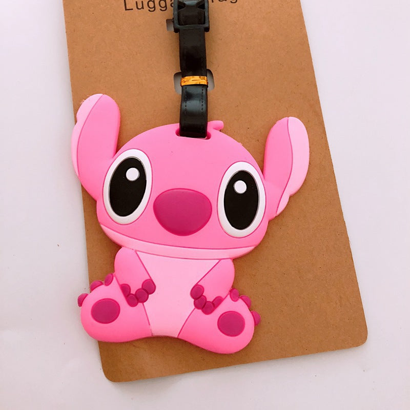 Disney Anime Cute Stitch Luggage Tag Suitcase ID Addres Holder Baggage Boarding Tags Portable Label - Smarsty