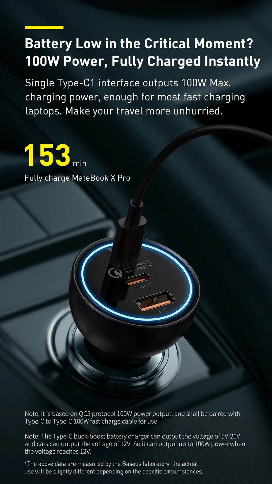 Ultra High Power USB Type C Car Charger PD30 QC5Plus - Smarsty