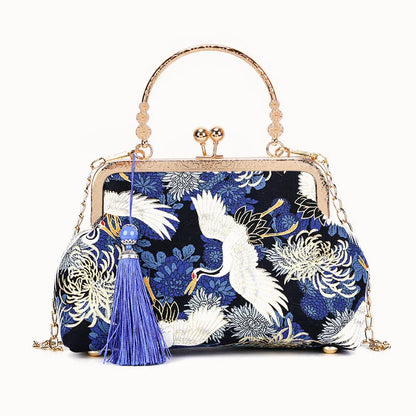 Vintage Fringe Shoulder Bag With Chain Crossbody Small - Smarsty