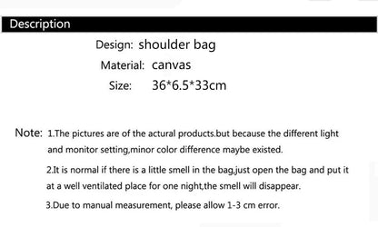 Canvas Reusable Shopping Bag For Women Portable Tote - Smarsty