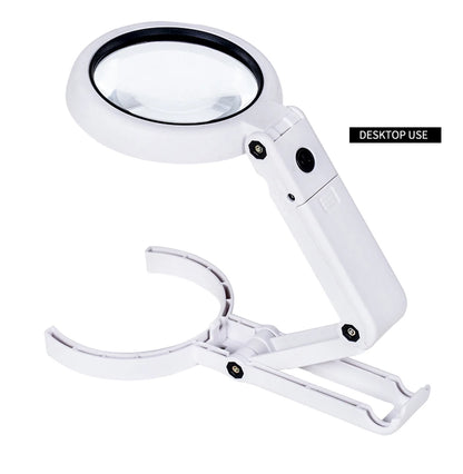 Portable Handheld Magnifying Glass with LED Light - Smarsty