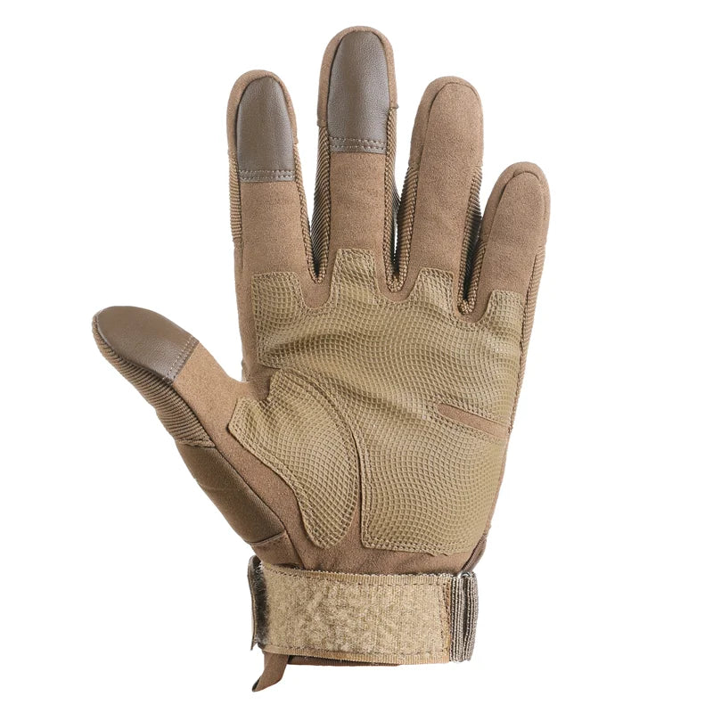 Touch Screen Tactical Motorcycle Gloves With Hard Knuckle Protection - Smarsty