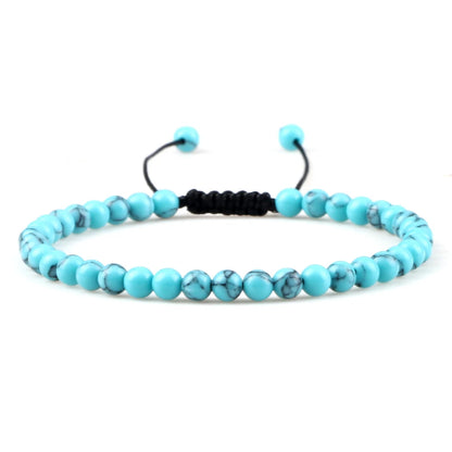 Adjustable Lava Stone Beaded Bracelet for Chakra Healing - Smarsty