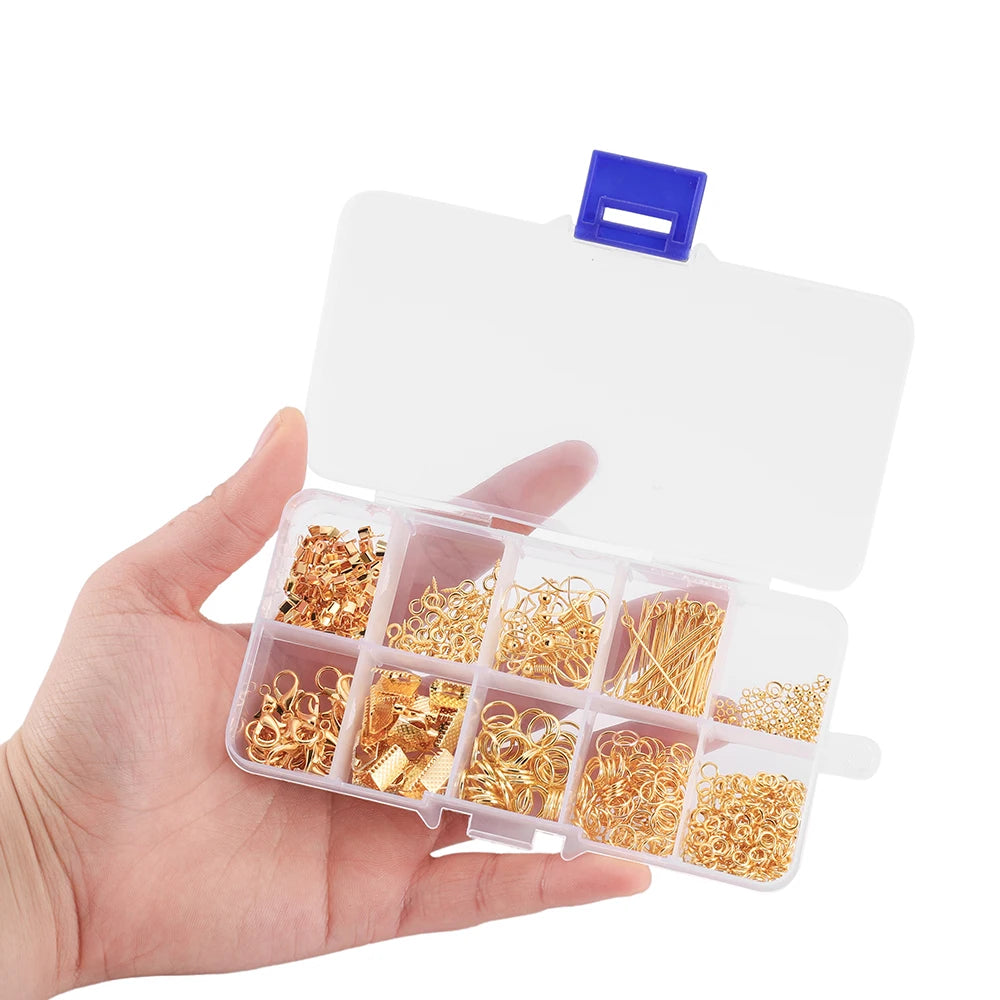 Alloy Jewelry Findings Set with Clasps and Hooks - Smarsty