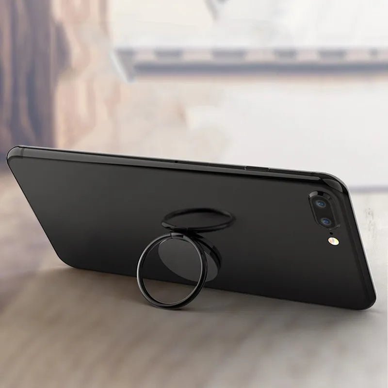 Spin Rotatable Phone Holder With Magnetic Finger Ring Stand - Smarsty