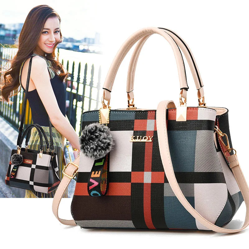 PU Leather Crossbody Handbag For Women With Zipper - Smarsty