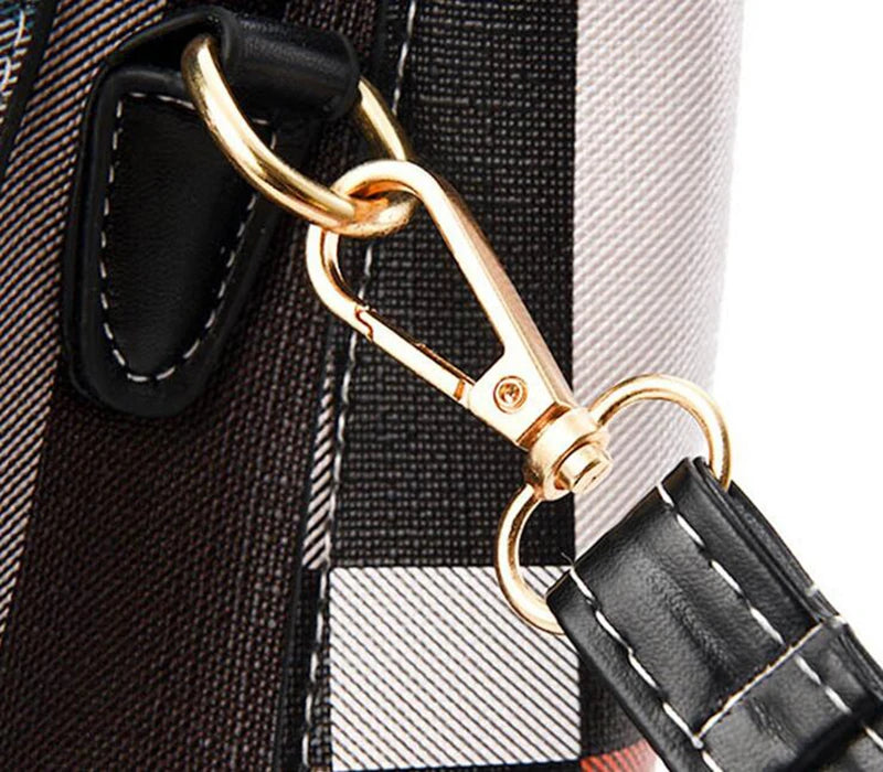 PU Leather Crossbody Handbag For Women With Zipper - Smarsty