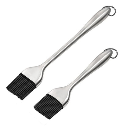 BPA Free Silicone BBQ Brush with Stainless Steel Handle - Smarsty