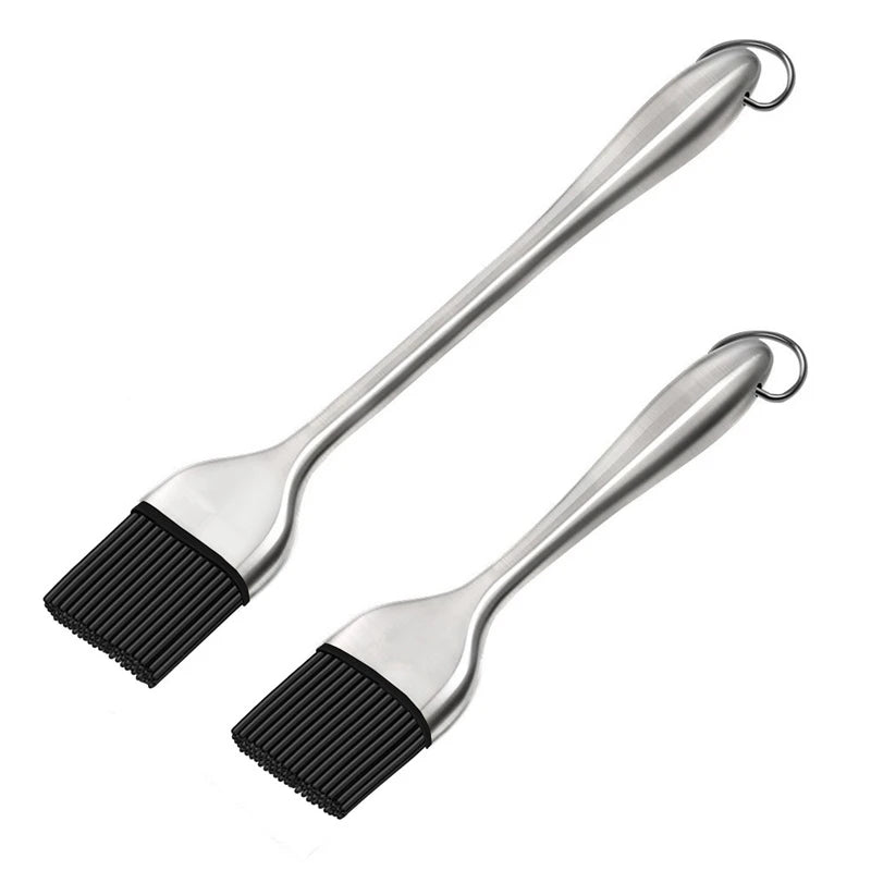 BPA Free Silicone BBQ Brush with Stainless Steel Handle - Smarsty