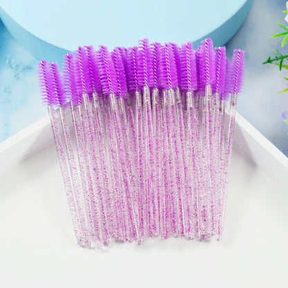QSTY 50pcs Disposable Eyelash Brush Applicators in 6 Colors - Smarsty