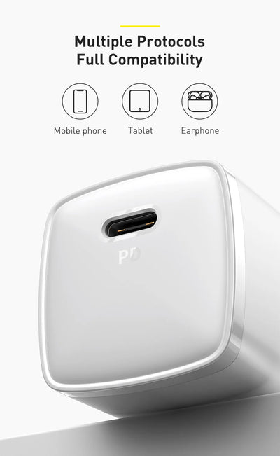 20W USB C PD Charger Portable Fast Charging Travel Companion - Smarsty