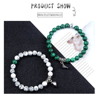Natural Stone Couple Bracelets Set for Friendship - Smarsty