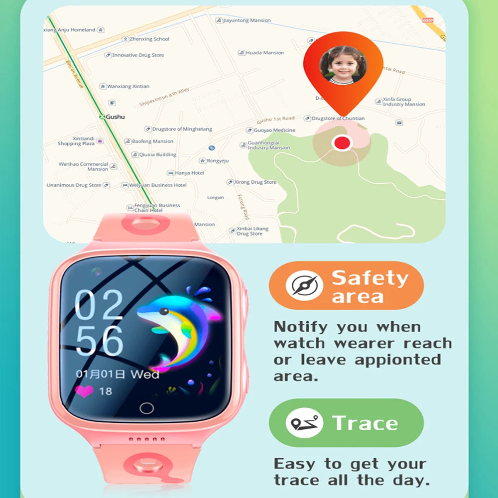 KGG 4G Kids Smart Watch with GPS and SOS Feature - Smarsty