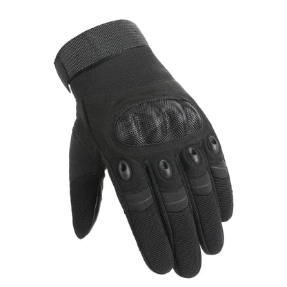 Touch Screen Tactical Motorcycle Gloves With Hard Knuckle Protection - Smarsty