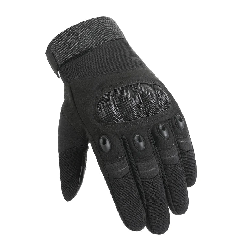 Touch Screen Tactical Motorcycle Gloves With Hard Knuckle Protection - Smarsty