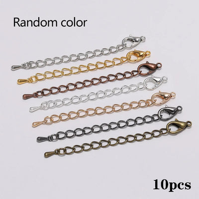 10pcs Extension Chains With Lobster Clasps Adjustable - Smarsty