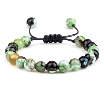 Adjustable 8mm Tiger Eye Beads Bracelet for Yoga Healing - Smarsty